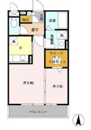 ベルレージュの物件間取画像